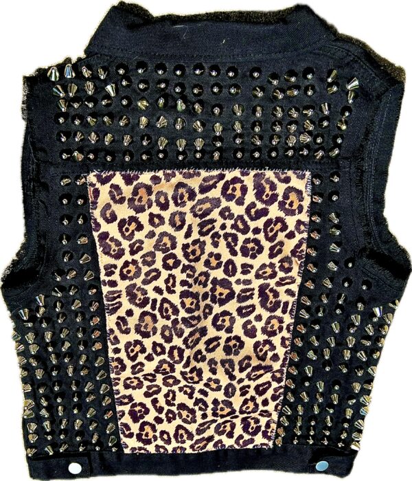 Studded Leopard Punk Vest - Image 3