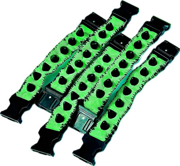 Studded Punk Bracelet Slime Green - Image 2